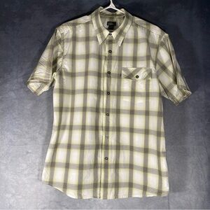 Royal Robbins Shirt Mens Large Plaid Short Sleeve Standard Fit Outdoor Hiking